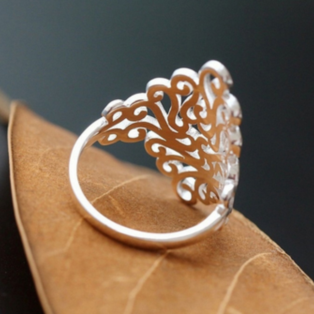 🍒 925SS COCKTAIL 💍 Ring - Picture 3 of 5